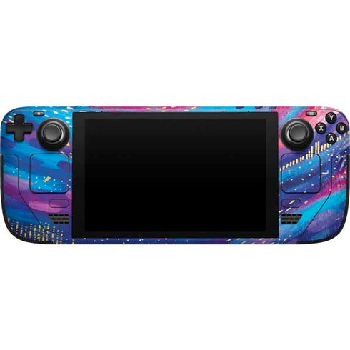 Etta Vee Rainbow Wave Brush Stroke Steam Deck Handheld Gaming Computer Skin